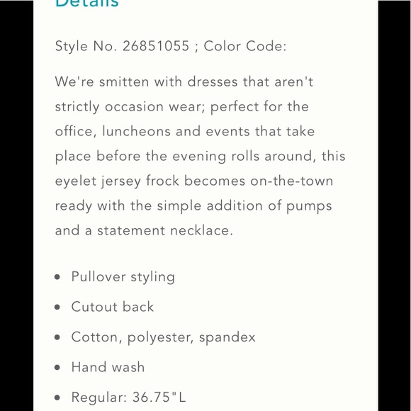 Anthropologie Postmark sun stream eyelet dress - Picture 7 of 7